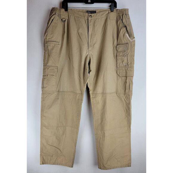 5.11 Tactical Series Mens Size 44X32 Desert Tan Poly Cotton Cargo Pants - Picture 1 of 16